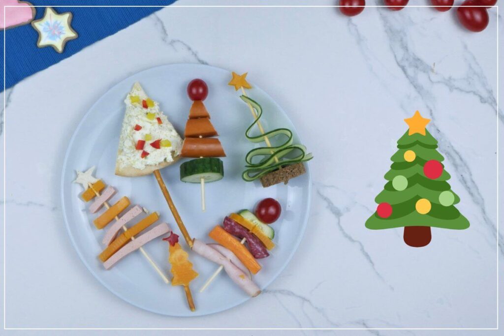Weihnachtsbaum Fun Food essbare Weihnachtsbäume für Kinder als Weihnachtsdeko Weihnachtstafel
