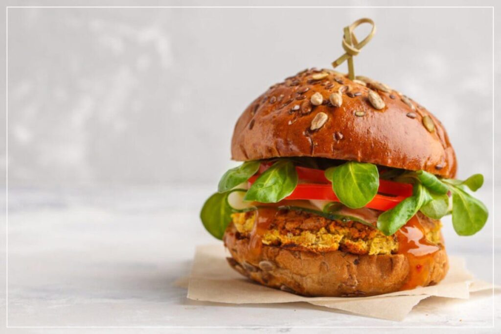 Rote Linsen Frikadelle für vegetarischen Burger