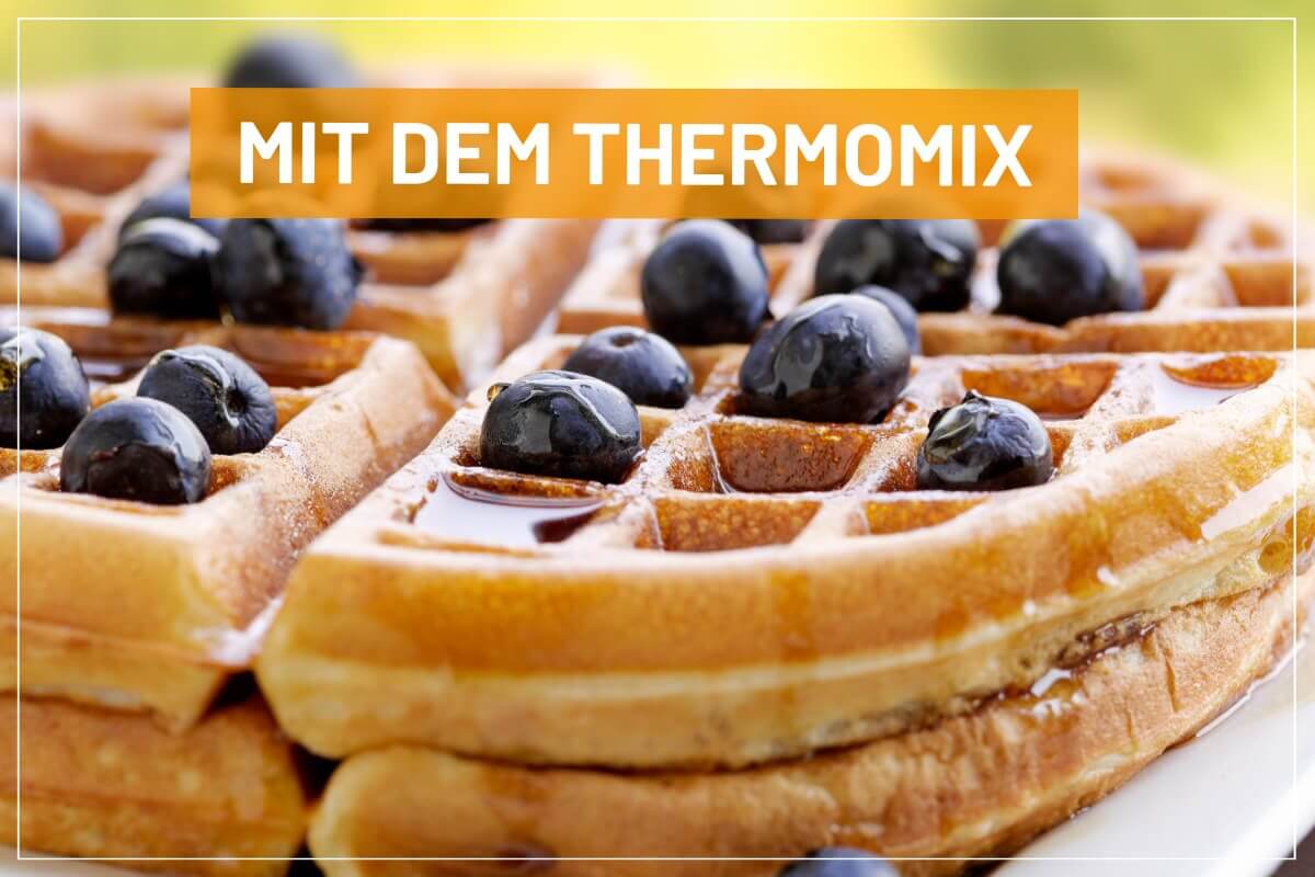 Waffel-Rezept Thermomix Leckere Waffeln mit Heidelbeeren ヅ