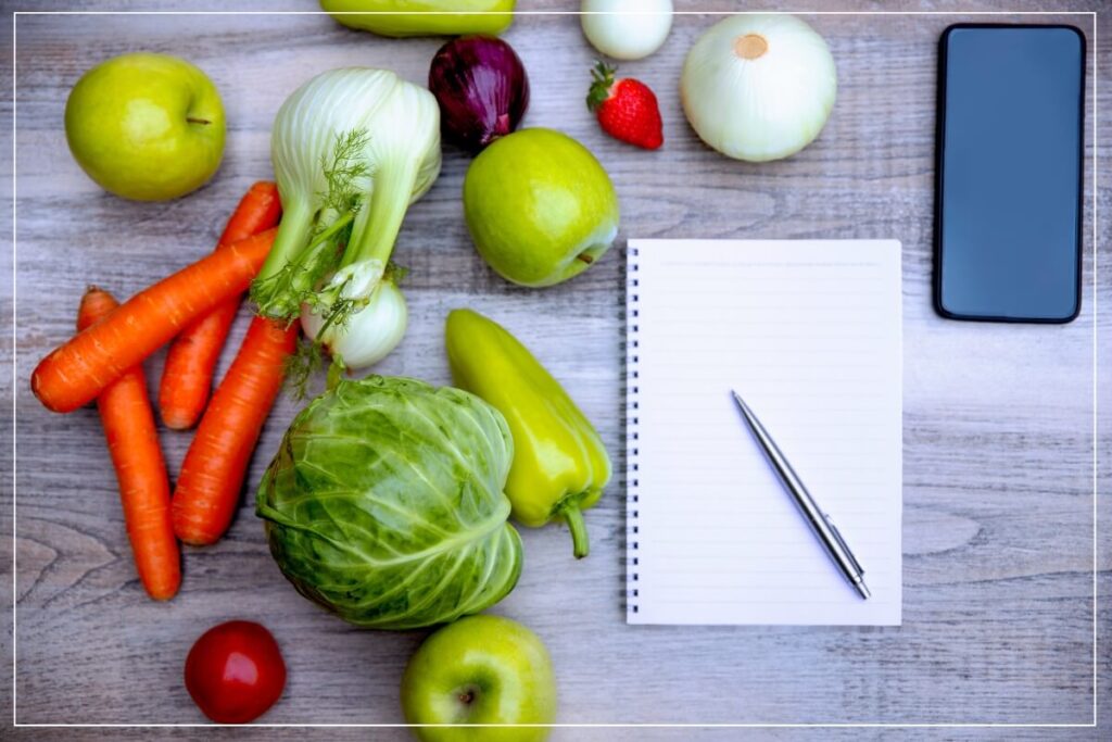 Einkaufszettel schreiben und planen in der nachhaltigen Küche