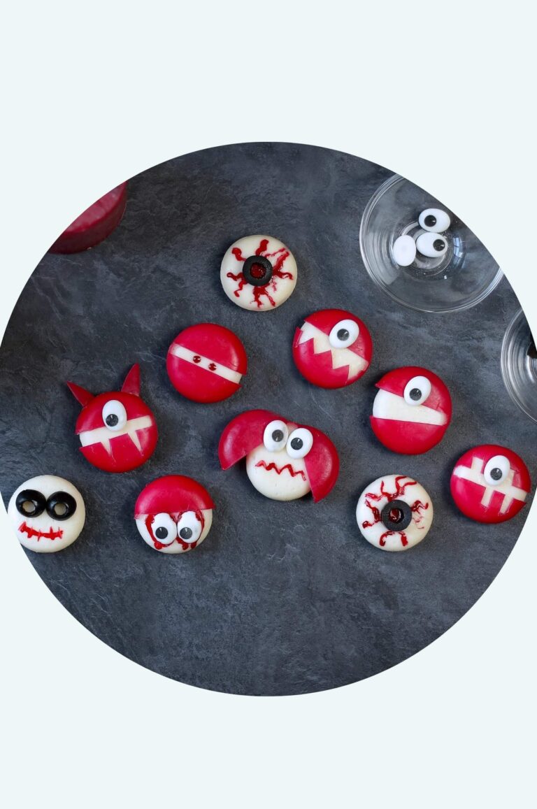 Halloween Snack Ideen mit Babybel: So werden aus dem Mini-Käse Monster Snacks & Co. für Kinder