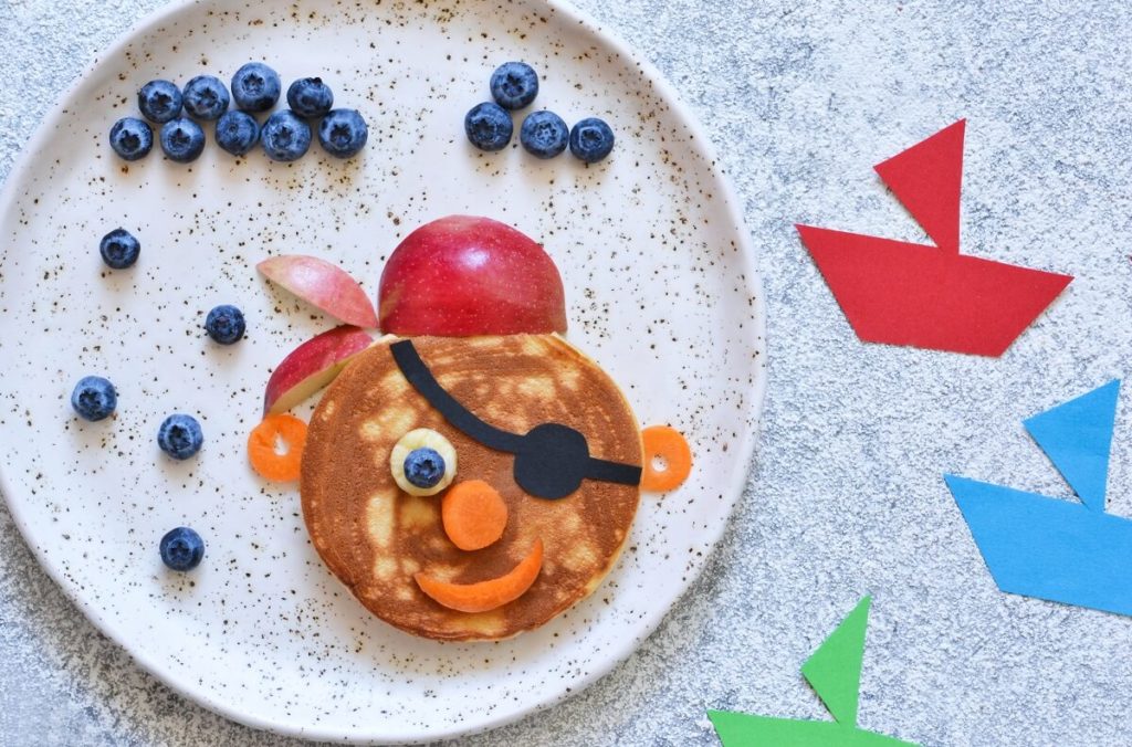 Pfannkuchen Pirat Eierpfannkuchen für Kinder kreative Idee