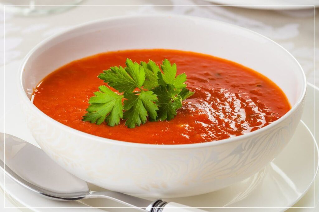 Tomatencremesuppe einfaches, schnelles Rezept vegan und glutenfrei