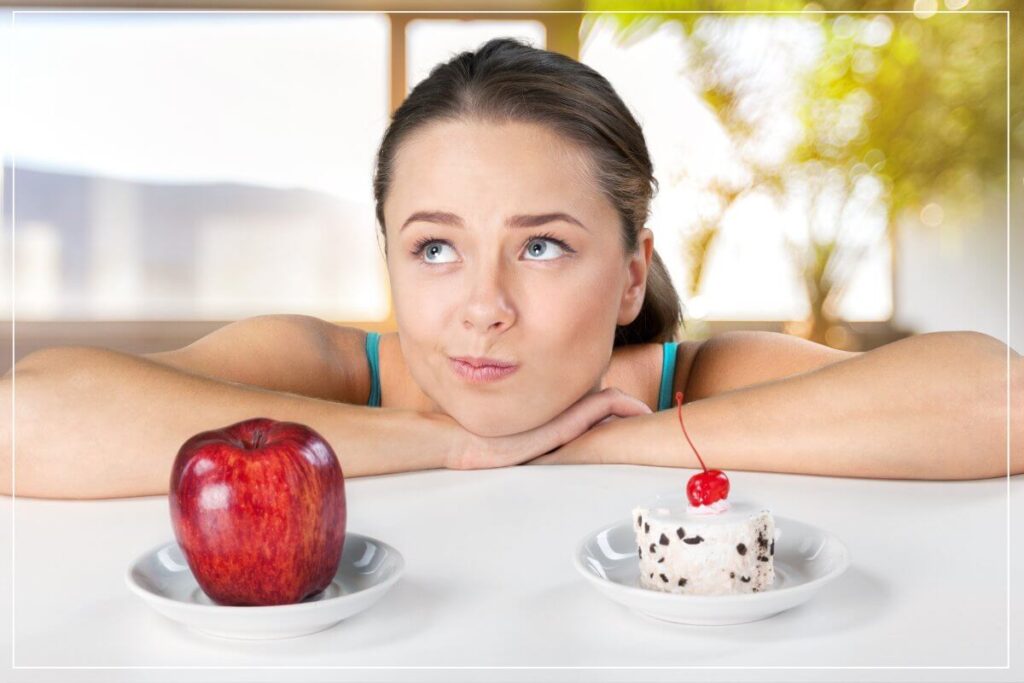 Ist Süßes beim Abnehmen verboten oder erlaubt, Apfel oder Törtchen?