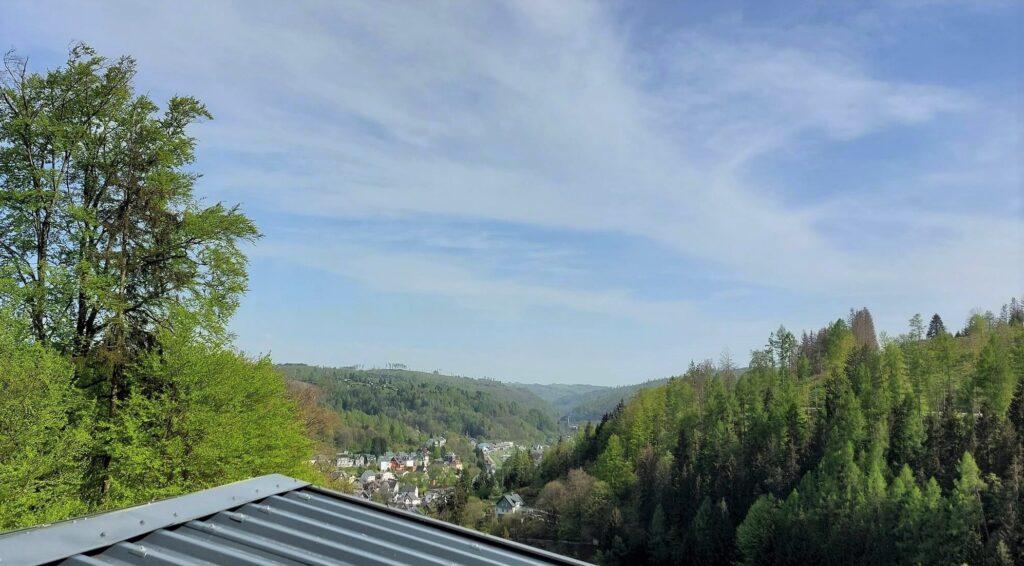 Blick aus meiner Suite im Basenfasten Hotel Bergvilla Steinach